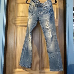 Light wash jeans